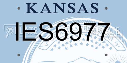 IES6977 Kansas License Plate
