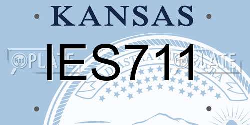 IES711 Kansas License Plate