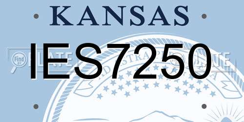 IES7250 Kansas License Plate