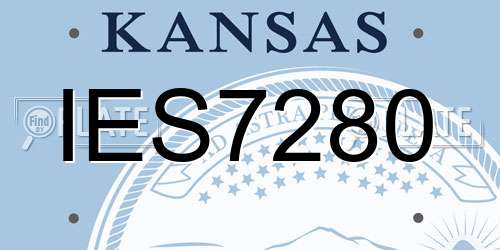 IES7280 Kansas License Plate