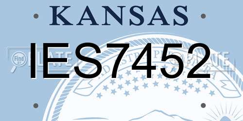 IES7452 Kansas License Plate