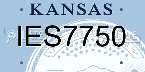 IES7750 Kansas License Plate