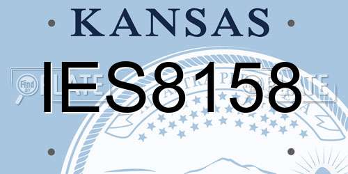 IES8158 Kansas License Plate