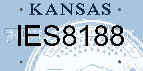 IES8188 Kansas License Plate
