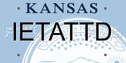 IETATTD Kansas License Plate
