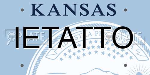 IETATTO Kansas License Plate