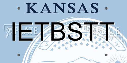 IETBSTT Kansas License Plate