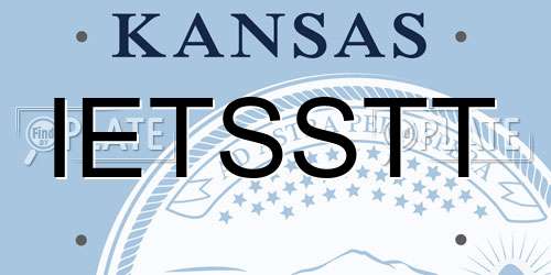 IETSSTT Kansas License Plate