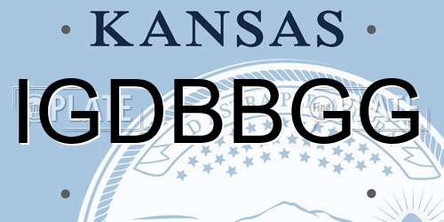 IGDBBGG Kansas License Plate