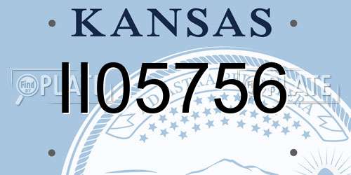 II05756 Kansas License Plate