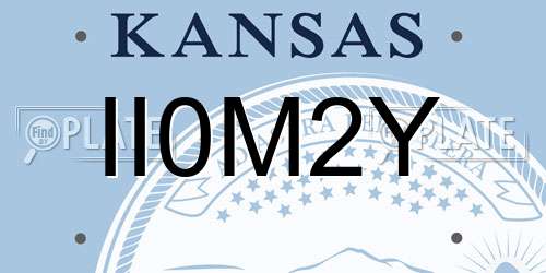 II0M2Y Kansas License Plate