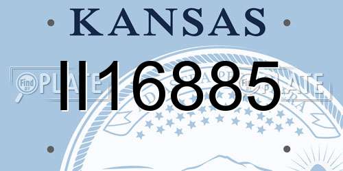 II16885 Kansas License Plate