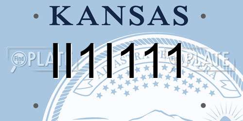 II1I111 Kansas License Plate