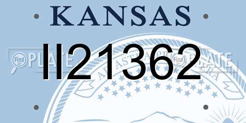 II21362 Kansas License Plate