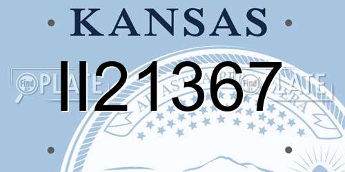 II21367 Kansas License Plate