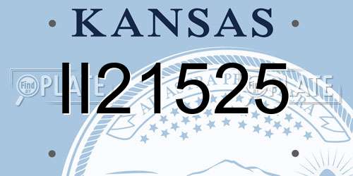 II21525 Kansas License Plate