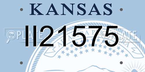 II21575 Kansas License Plate