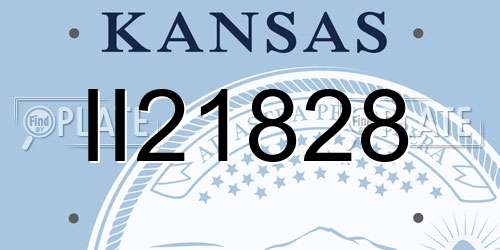 II21828 Kansas License Plate