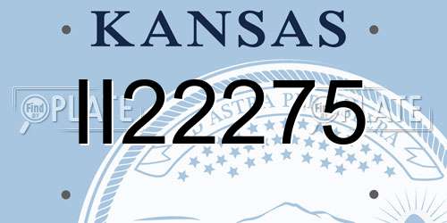 II22275 Kansas License Plate