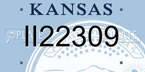 II22309 Kansas License Plate