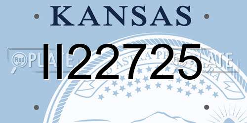 II22725 Kansas License Plate