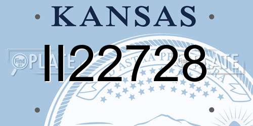 II22728 Kansas License Plate