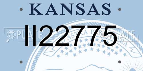 II22775 Kansas License Plate