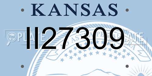 II27309 Kansas License Plate