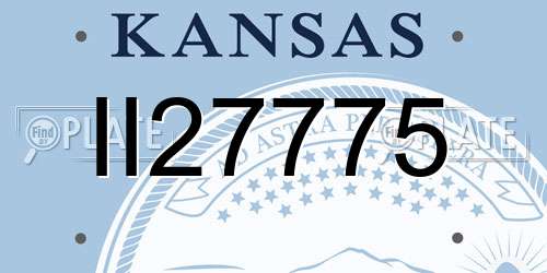 II27775 Kansas License Plate