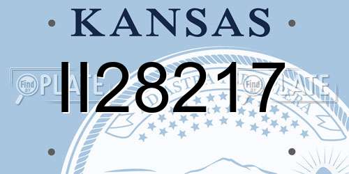 II28217 Kansas License Plate