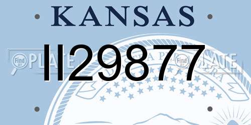 II29877 Kansas License Plate