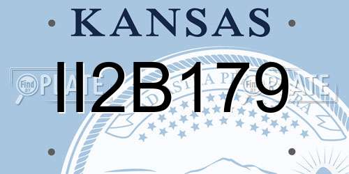 II2B179 Kansas License Plate