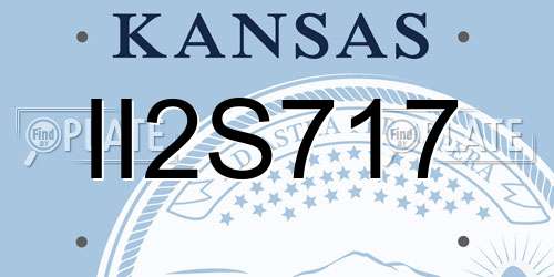 II2S717 Kansas License Plate