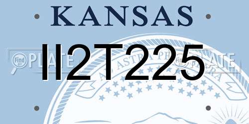 II2T225 Kansas License Plate