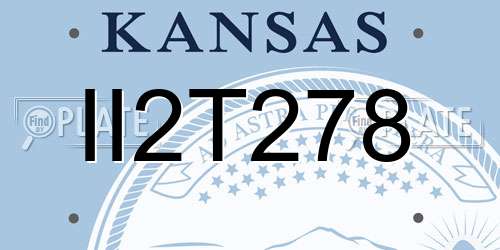 II2T278 Kansas License Plate