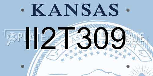 II2T309 Kansas License Plate