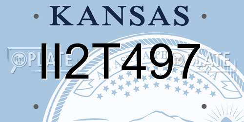 II2T497 Kansas License Plate