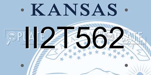 II2T562 Kansas License Plate
