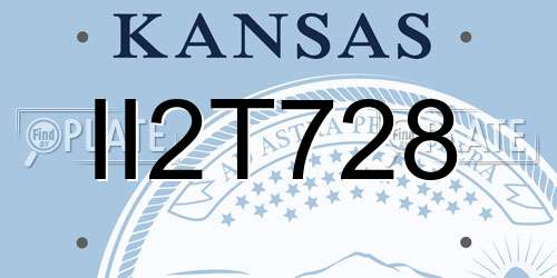 II2T728 Kansas License Plate