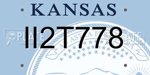II2T778 Kansas License Plate