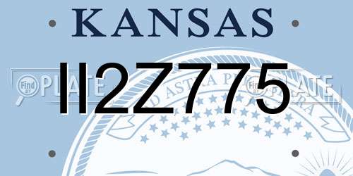 II2Z775 Kansas License Plate