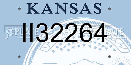 II32264 Kansas License Plate