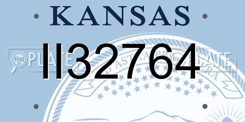 II32764 Kansas License Plate
