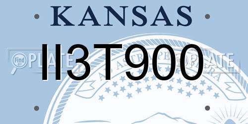 II3T900 Kansas License Plate