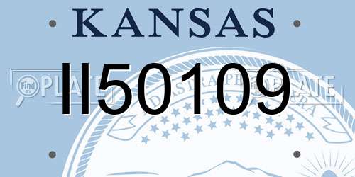 II50109 Kansas License Plate