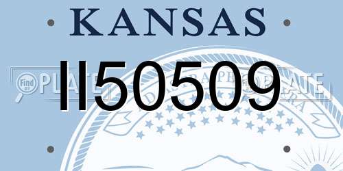 II50509 Kansas License Plate