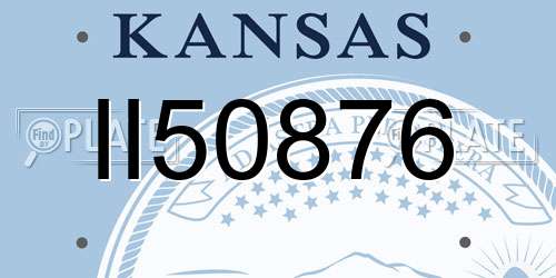II50876 Kansas License Plate