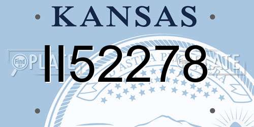 II52278 Kansas License Plate