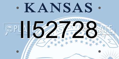 II52728 Kansas License Plate