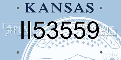 II53559 Kansas License Plate